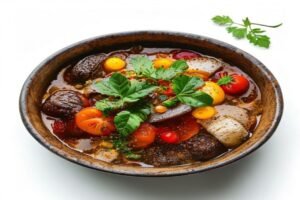 Грибной суп с картофельными шар