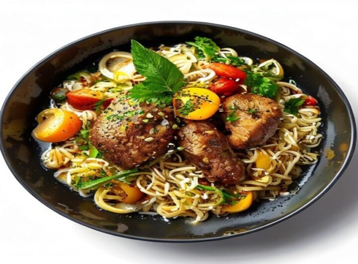 Карри суп с курицей и макаронами