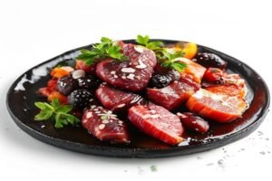 Мясо в сахарной глазури