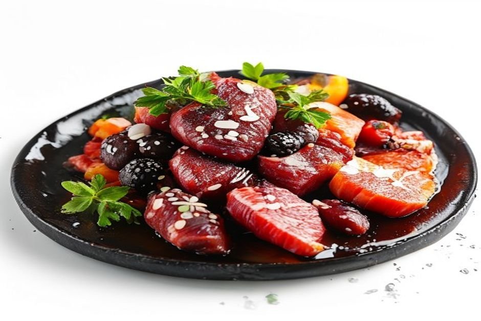 Мясо в сахарной глазури