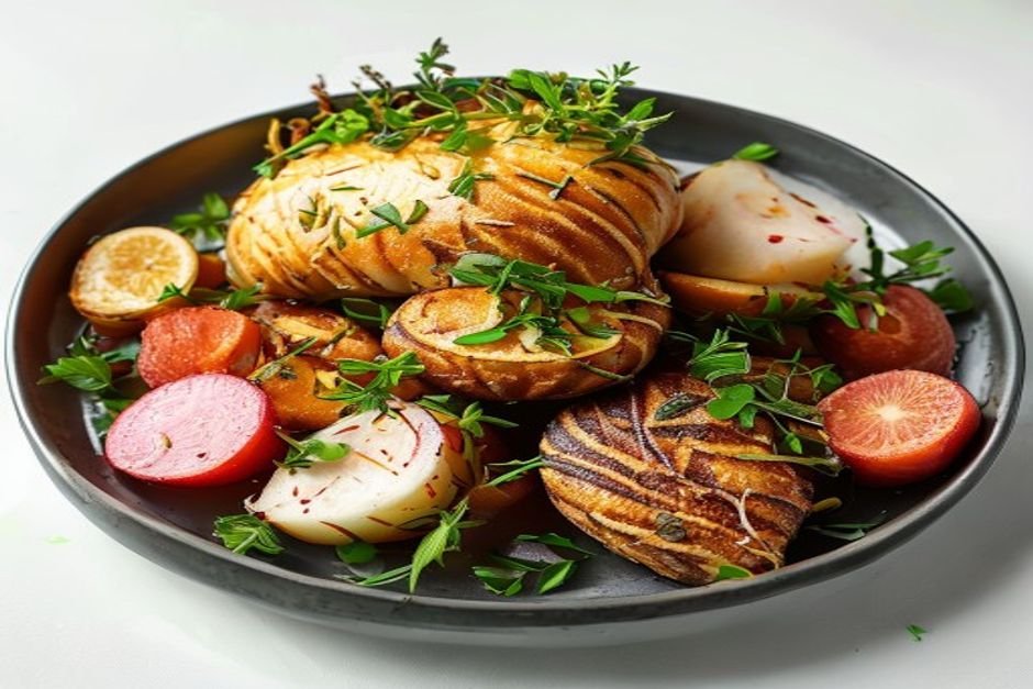 Свиные котлеты с картофельными лепешками