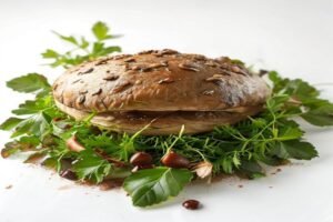 Фаршированные грибы с сыром и луком