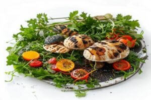 Гусятина по-китайски с овощами и кунжутом