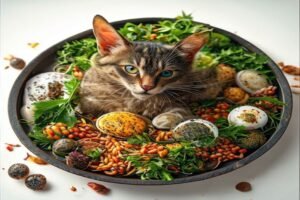 Гусятина по-китайски с овощами и кунжутом, подается с рисом