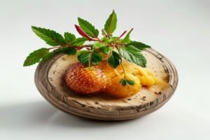 Картофель с лососем и сыром