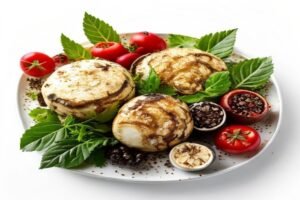 Картофельный гратин с сыром и грибами