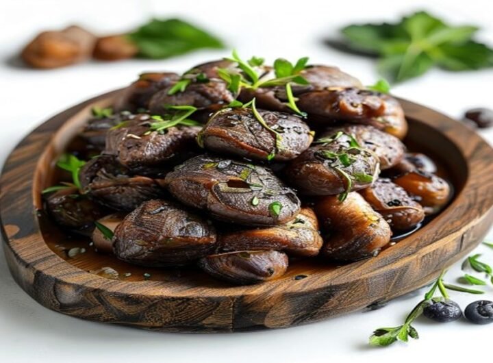 Мясо в сливочном соусе с грибами
