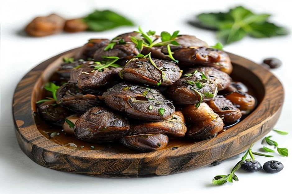 Мясо в сливочном соусе с грибами