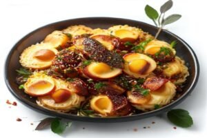 Пельмени с картофелем и тушенкой