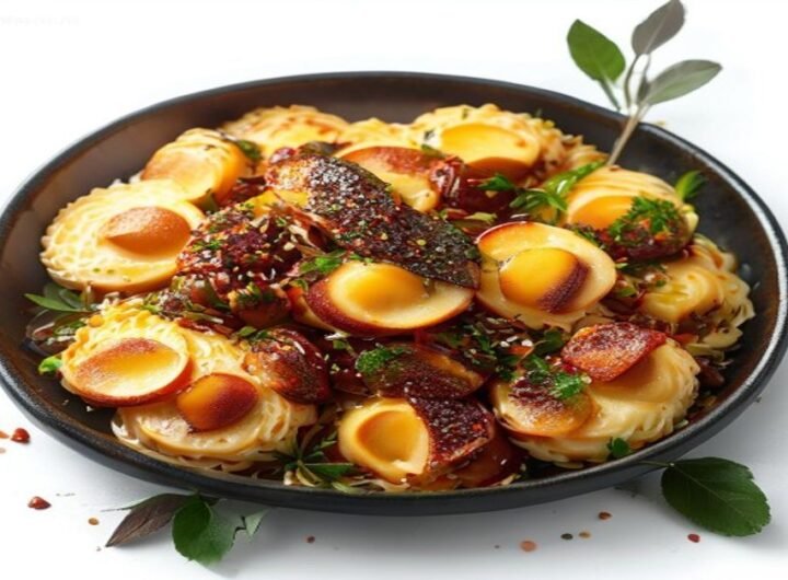 Пельмени с картофелем и тушенкой