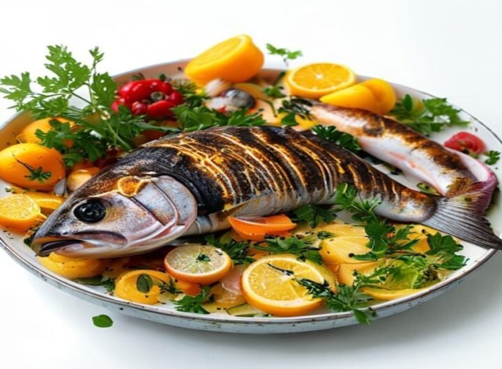 Рыбный пирог с овощами и картофелем