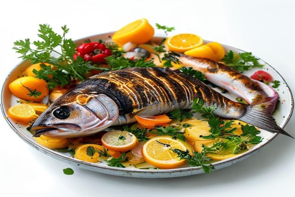 Рыбный пирог с овощами и картофелем