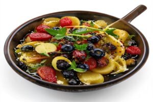 Салат "Греческий" с курицей и оливками в оливковом масле