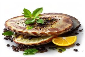 Шницель с орехами и лимоном