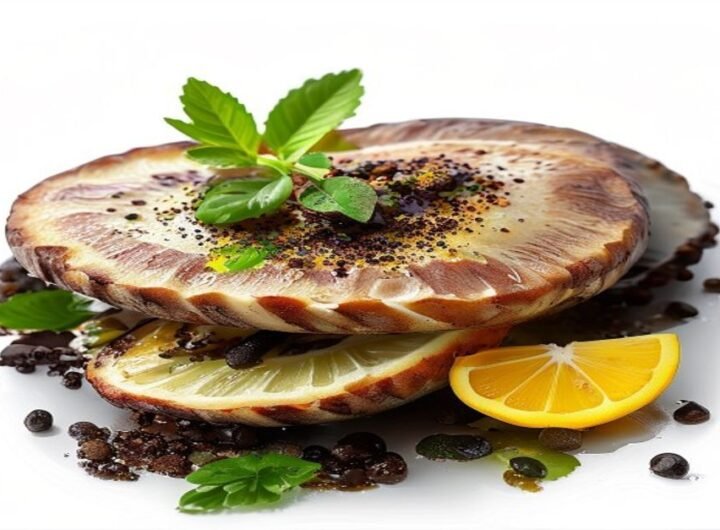 Шницель с орехами и лимоном