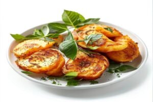 Жареные картофельные лепешки с карри
